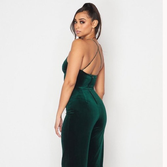 Teeze Me Velour one piece - Picture 2 of 6